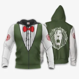 Seven Deadly Sins Escanor Uniform Costume Zip Hoodie