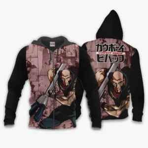 Cowboy Bebop Jet Black Zip Hoodie Custom Anime