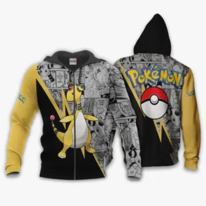 Pokemon Ampharos Zip Hoodie Custom Anime Mix Manga