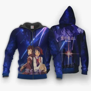 Your Name Anime Zip Hoodie Customs