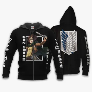 Hange Zoe Zip Hoodie Attack On Titan Anime