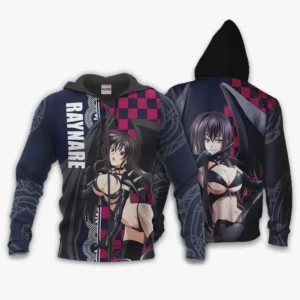 High School DXD Raynare Zip Hoodies Custom