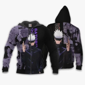 Satoru Gojo Zip Hoodie Custom Anime