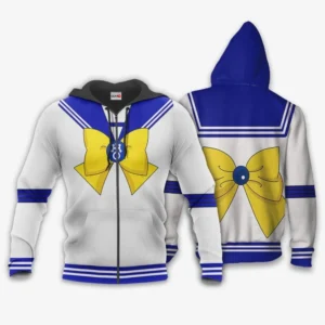 Sailor Uranus Uniform Costume Sailor Moon Anime Zip Hoodie