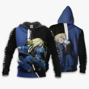 Armstrong Olivier Mira Zip Hoodie Custom Fullmetal Alchemist Anime
