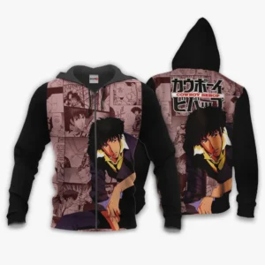 Cowboy Bebop Spike Spiegel Zip Hoodie Custom Anime