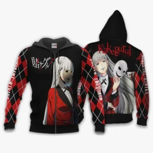 Ririka Momobami Zip Hoodie Kakegurui Anime