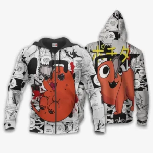 Pochita Zip Hoodie Custom Chainsaw Man