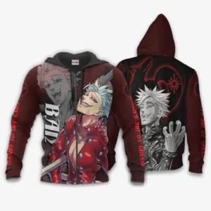 Fox's Sin of Greed Ban Zip Hoodie Anime Seven Deadly Sins