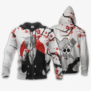 Vinsmoke Sanji Zip Hoodie Custom Japan Style Anime