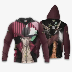 Dracule Mihawk Zip Hoodie Animes