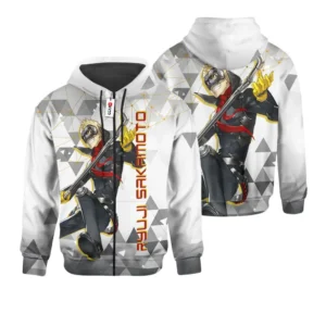 Persona Ryuji Sakamoto Custom Gaming Zip Hoodie