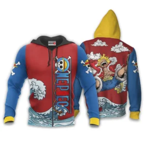Monkey D. Luffy Gear 5 Awakening Zip Hoodies One Piece Anime