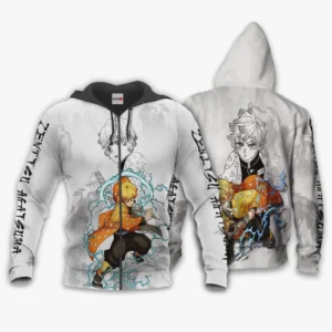 Zenitsu Zip Hoodie Kimetsu Custom Anime