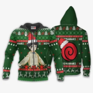 Himawari UzumakiZip Hoodie Custom BRT Anime Xmas Gifts