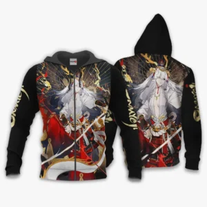 Suzuka Gozen Zip Hoodie Custom For Onmyoji Fans