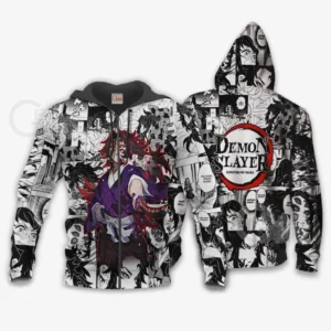 Demon Kokushibo Zip Hoodie Anime Mix No Yaiba Manga