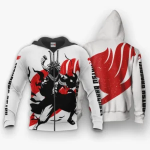 Natsu Dragneel Zip Hoodie Silhouette Animes