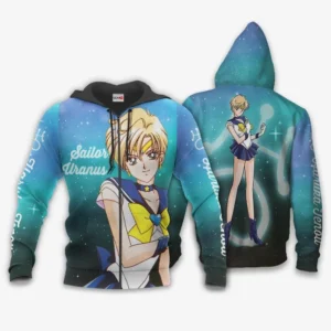 Sailor Uranus Haruka Tenoh Zip Hoodie Sailor Moon Anime