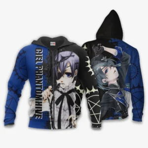 Ciel Phantomhive Zip Hoodie Black Butler
