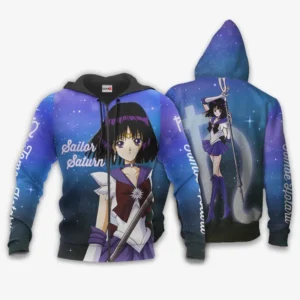 Sailor Saturn Hotaru Tomoe Zip Hoodie Sailor Moon Anime