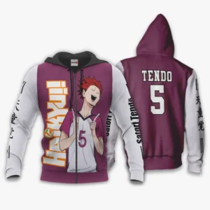 Shiratorizawa Satori Tendo Zip Hoodie Uniform Costume