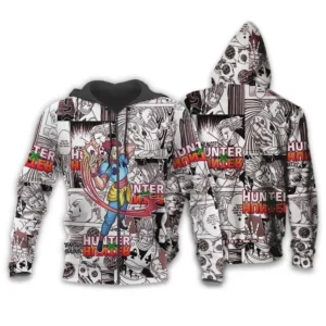 Hisoka HxH HxH Anime Zip Hoodie Manga