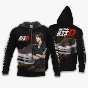 Ryouske Takahashi Zip Hoodie Initial D Custom Anime