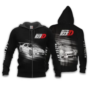 Ryosuke Takahashi RX-7 Zip Hoodie Initial D Custom Anime