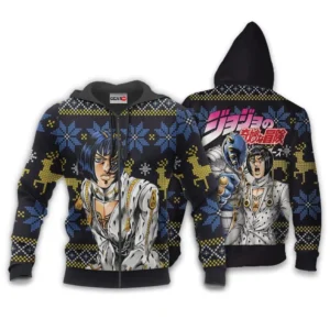 Bruno BucciaratiZip Hoodie Custom Anime JJBA Xmas Gifts