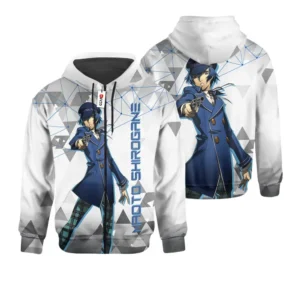 Persona Naoto Shirogane Custom Gaming Zip Hoodie