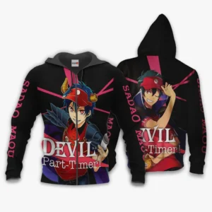 Sadao Maou Zip Hoodie The Devil is a Part-Timer Custom Anime