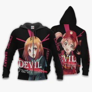 Chiho Sasaki Zip Hoodie The Devil is a Part-Timer Custom Anime