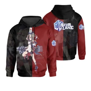 Azur Lane Z23 Custom Gaming Zip Hoodie