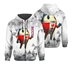 Persona Teddie Custom Gaming Zip Hoodie