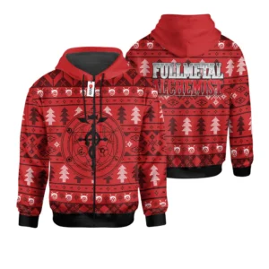 Fullmetal AlchemistZip Hoodie Custom For Anime Fans