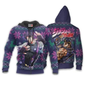 Jonathan JoestarZip Hoodie Custom Anime JJBA Xmas Gifts