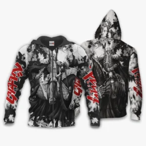 The Skull Knight Zip Hoodie Berserk Custom Anime Gift For Fans