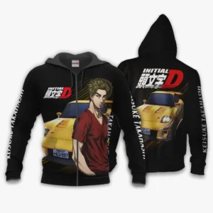 Keisuke Takahashi Zip Hoodie Initial D Custom Anime