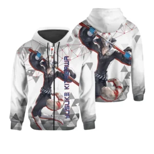 Persona Yusuke Kitagawa Custom Gaming Zip Hoodie
