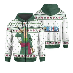 Roronoa Zoro Custom AnimeZip Hoodie