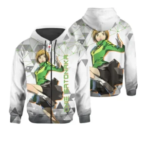 Persona Chie Satonaka Custom Gaming Zip Hoodie