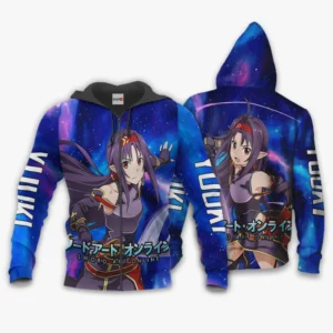 Yuuki Zip Hoodie Sword Art Online Custom Anime Galaxy Style