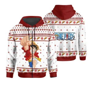 Luffy Custom AnimeZip Hoodie