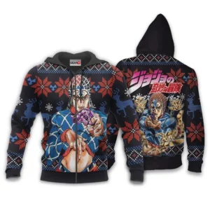 Guido MistaZip Hoodie Custom Anime JJBA Xmas Gifts