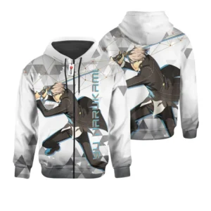 Persona Yu Narukami Custom Gaming Zip Hoodie