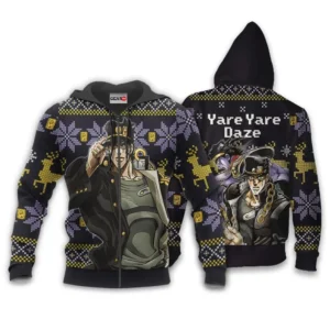 Jotaro KujoZip Hoodie Yare Yare Daze Custom jj's Anime Xmas Gifts
