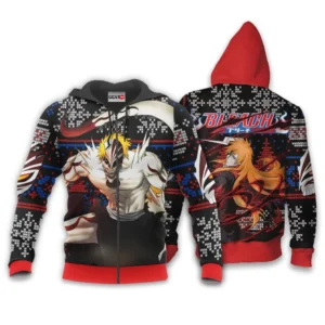 Hollow IchigoZip Hoodie Custom BL Anime Xmas Gifts