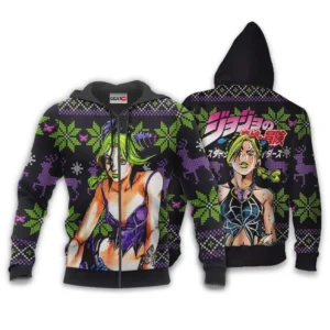 Jolyne CujohZip Hoodie Custom Anime JJBA Xmas Gifts