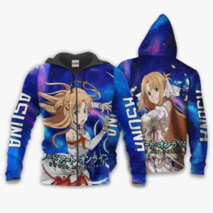 Asuna Zip Hoodie Sword Art Online Custom Anime Galaxy Style